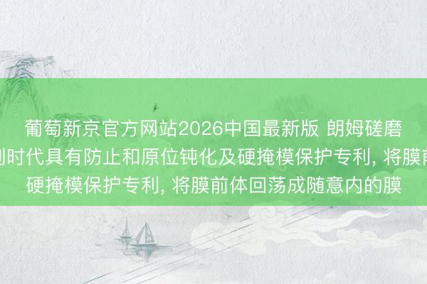 葡萄新京官方网站2026中国最新版 朗姆磋磨肯求在随意填充膜蚀刻时代具有防止和原位钝化及硬掩模保护专利， 将膜前体回荡成随意内的膜