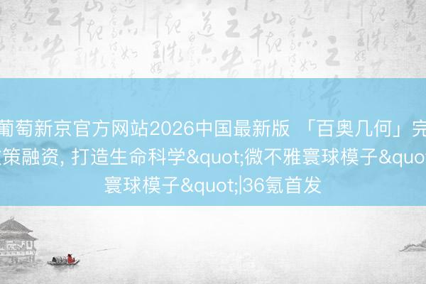 葡萄新京官方网站2026中国最新版 「百奥几何」完成数亿元政策融资， 打造生命科学"微不雅寰球模子"|36氪首发