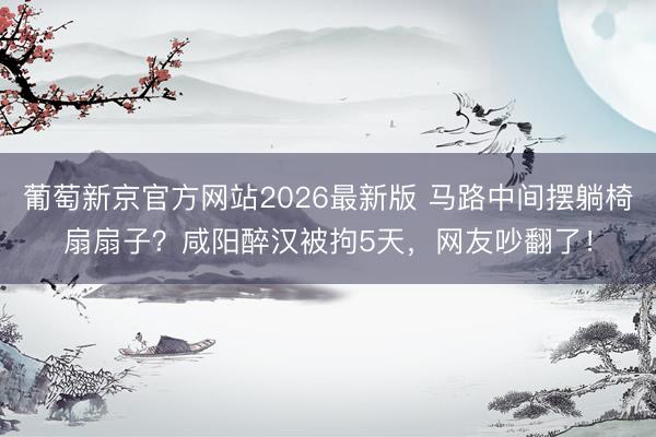 葡萄新京官方网站2026最新版 马路中间摆躺椅扇扇子?咸阳醉汉被拘5天,网友吵翻了!